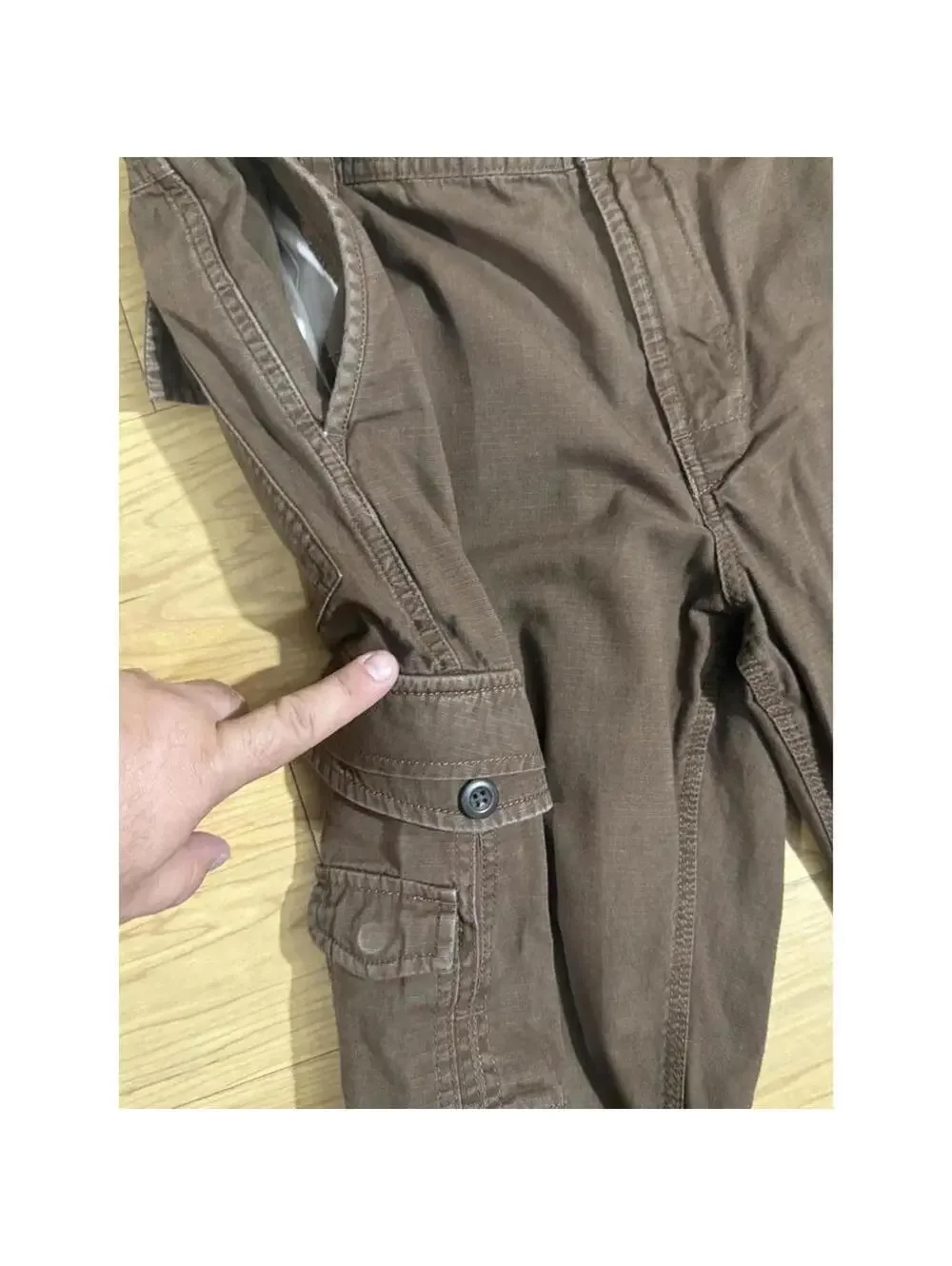 North Face Cargo Canvas Rugged Men’s Brown Sz. 38x31